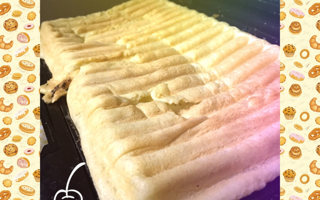 Pão de queijo de sanduicheira com 2 polvilhos