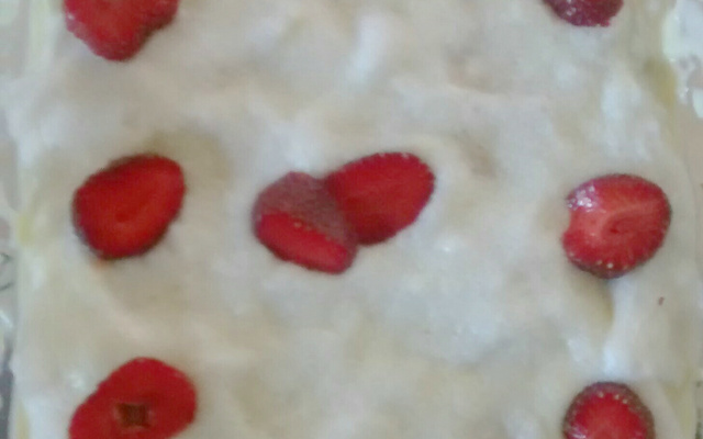 Pavê de morango simples