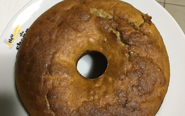 Bolo de banana de liquidificador
