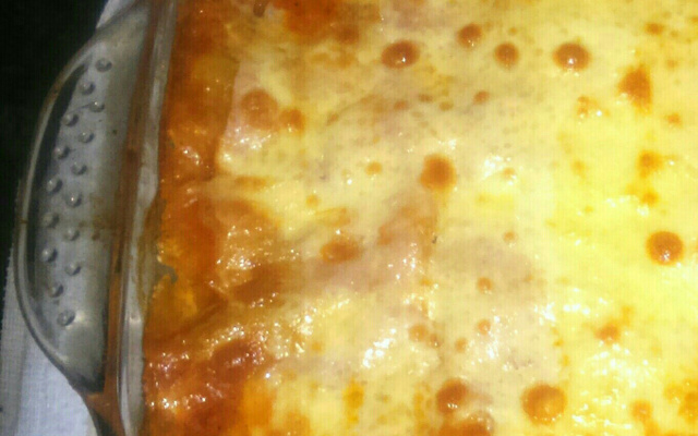 Lasanha caseira de frango