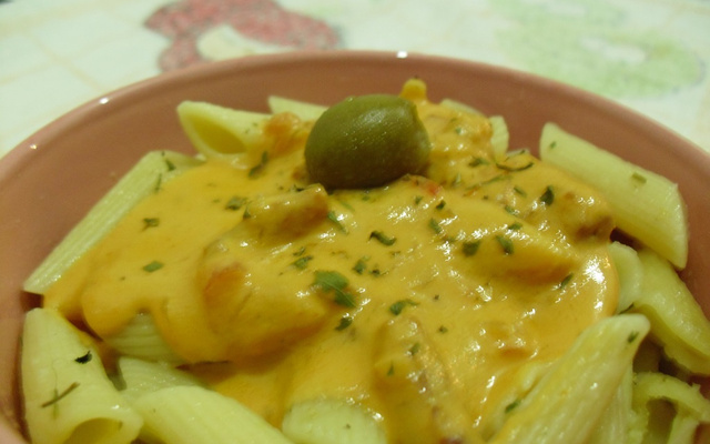 Macarrão com molho de queijo