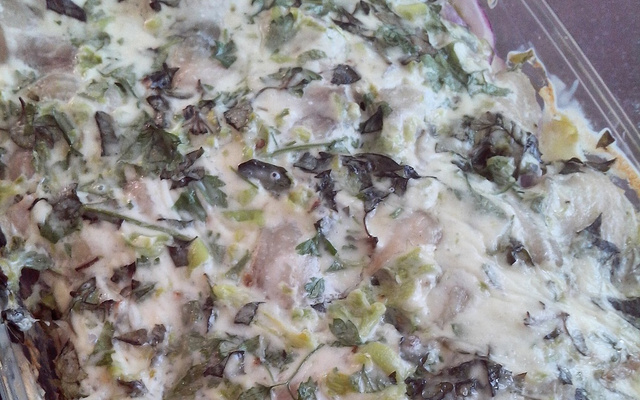 Filé de tilápia com batata no forno