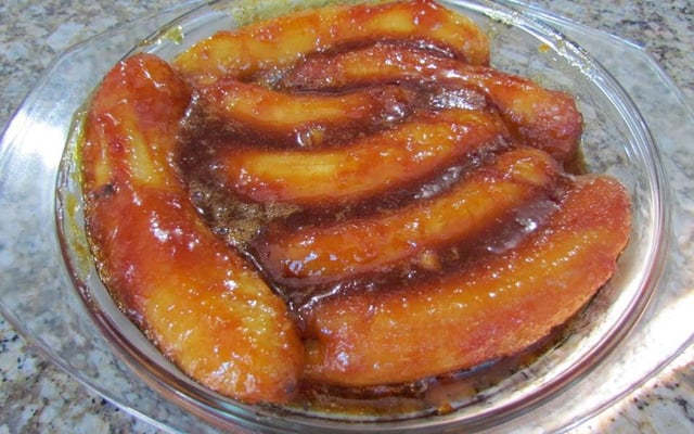 Banana caramelizada