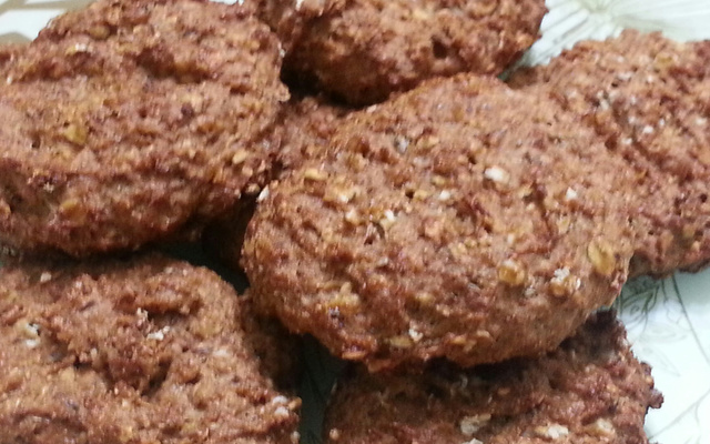 Cookies diet de aveia e chocolate