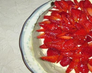 Torta de morango da Flávia
