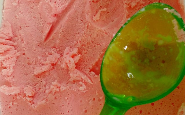 Sorvete de pó de suco