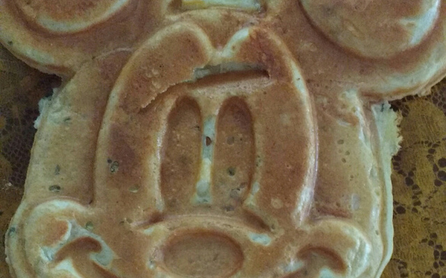 Waffle tradicional salgado