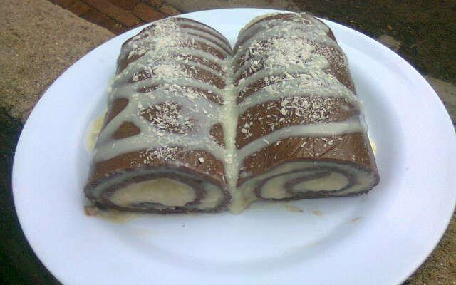 Rocambole de prestígio cremoso