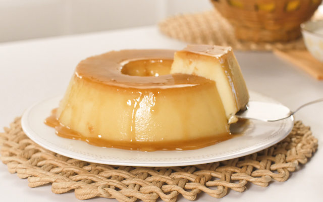 Pudim de pão de liquidificador