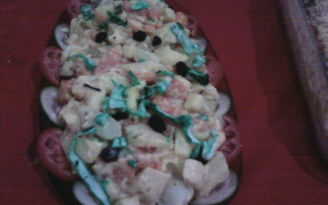 Salada de maionese e mostarda