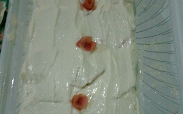 Torta fria de frango com maionese de leite