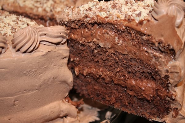 Bolo mousse de chocolate