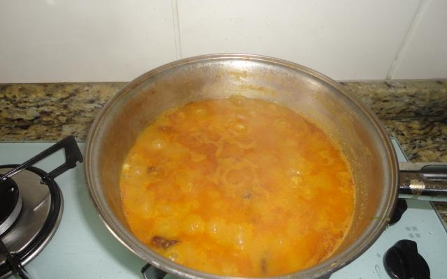 Feijão caipira com abóbora