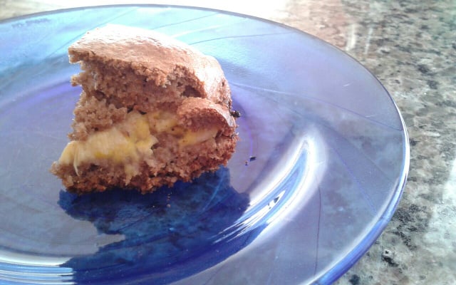 Bolo de banana integral sem lactose