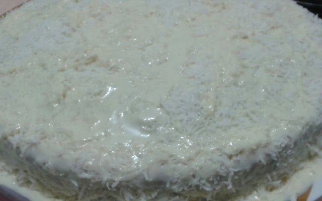 Bolo de leite em pó simples