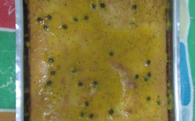 Bolo simples de maracujá