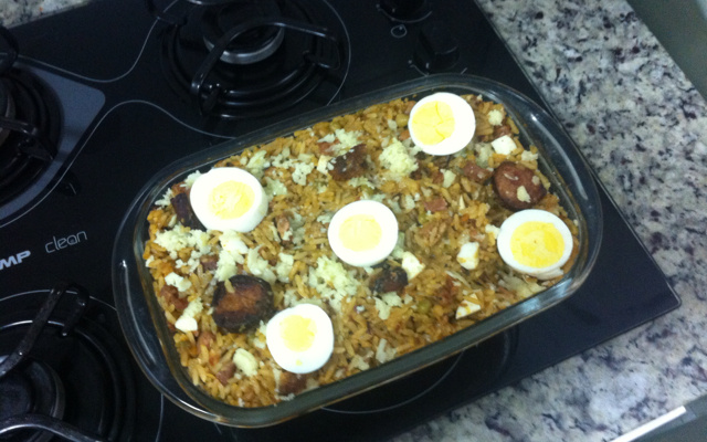 Arroz carreteiro simples