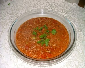 Carne moída ao molho