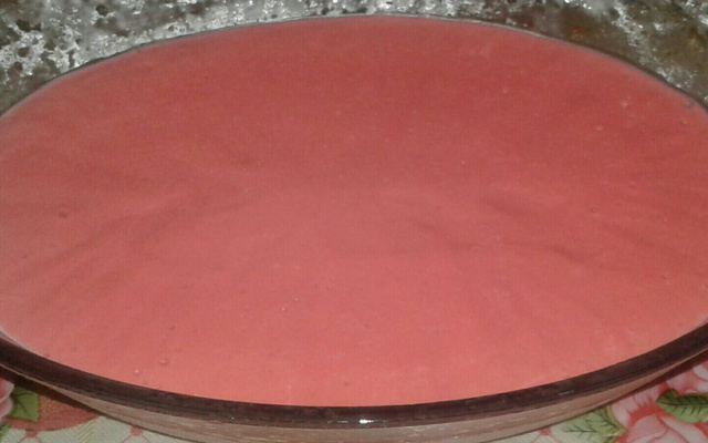 Creme do suco de morango