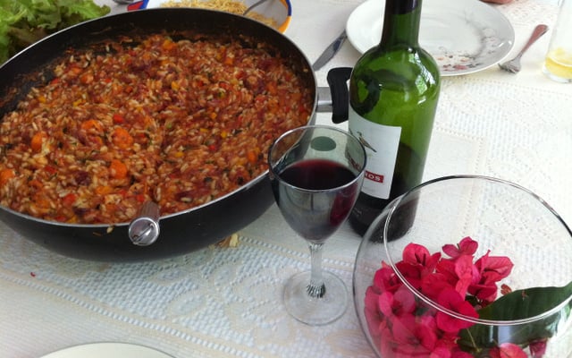 Risoto a carreteiro com abóbora