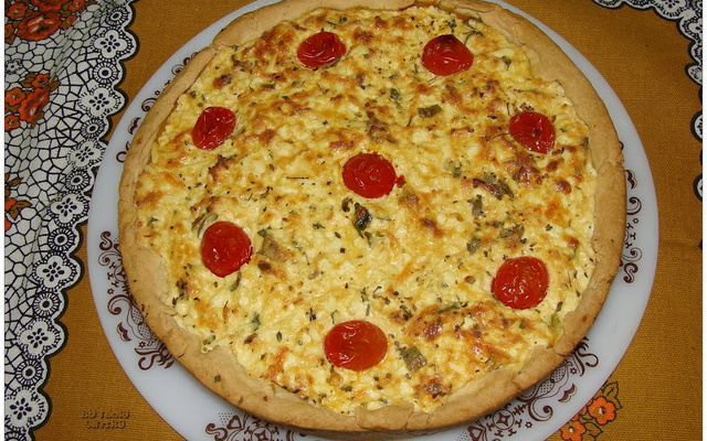 Quiche quatro queijos