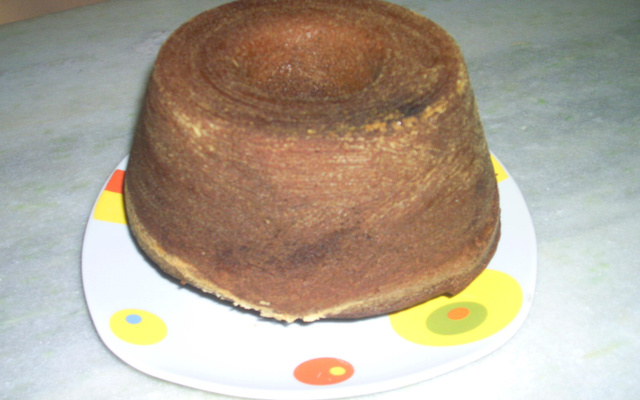 Bolo de chocolate e café