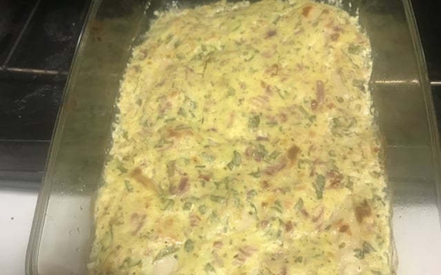 Filé de frango ao molho de mostarda ao forno