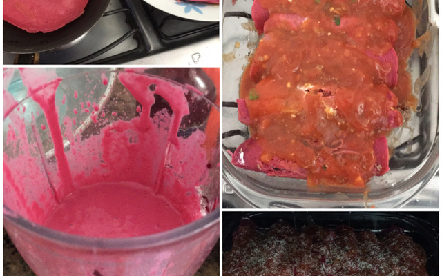 Panqueca de beterraba