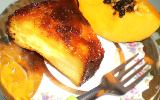 Pudim de mamão da Alda