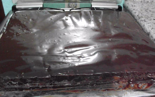 Bolo de chocolate com doce de leite