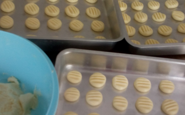 Bolachinhas de amido de milho