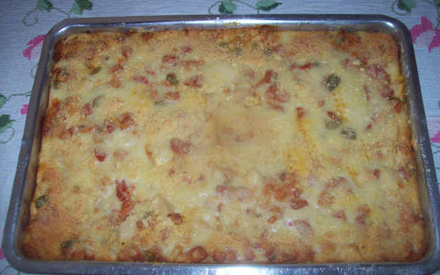 Torta de frango com palmito
