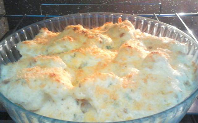 Couve - flor ao molho branco