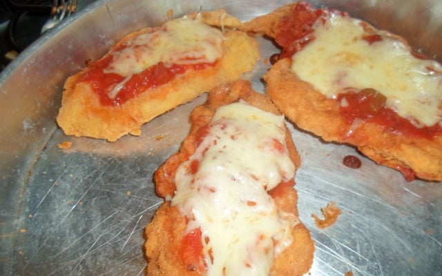 Filé de frango à milanesa