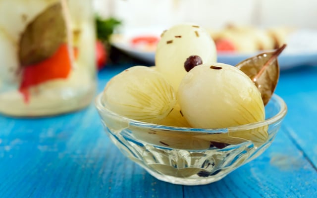 Cebola em conserva