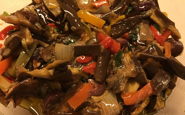 Antepasto de berinjela assada