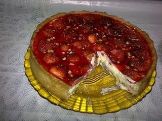 Torta de morango delícia gelada