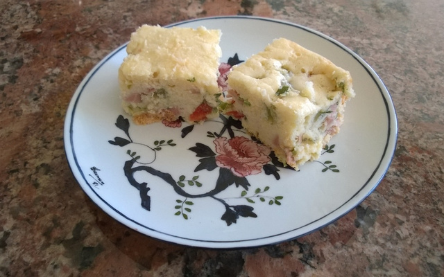 Torta de vagem/presunto e queijo do Lúcio Cezar