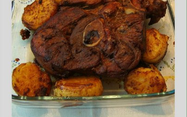 Pernil assado com batatas do Lúcio Cezar