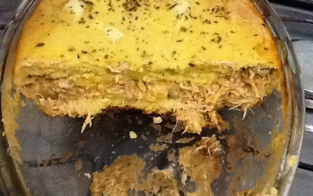 Torta de milho com frango