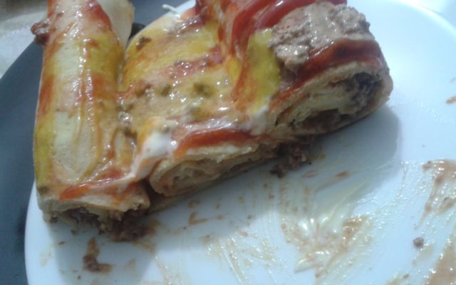 Panqueca de carne moída da Cris