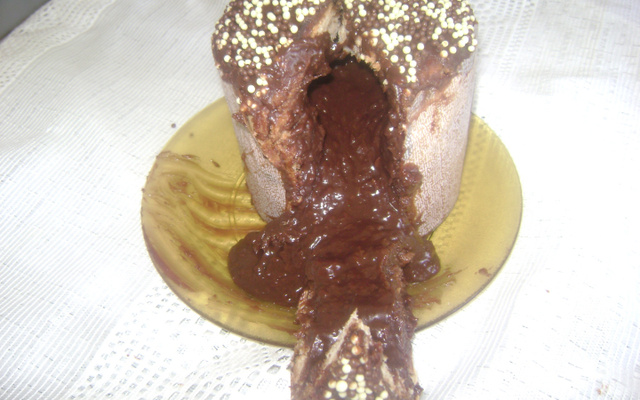 Panetone de chocolate trufado do Arthur