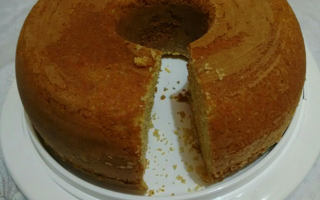 Bolo de fubá com aveia