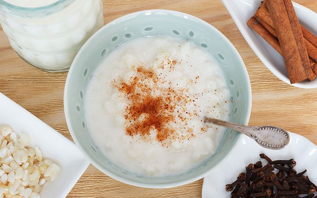 Canjica caipira com queijo