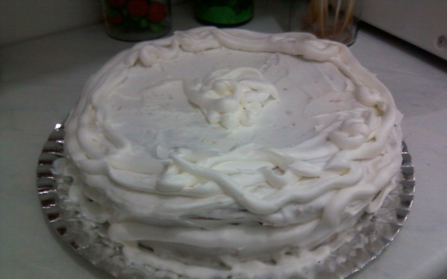 Bolo pão-de-ló com chantilly