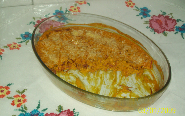 Escondidinho de abóbora com carne de sol