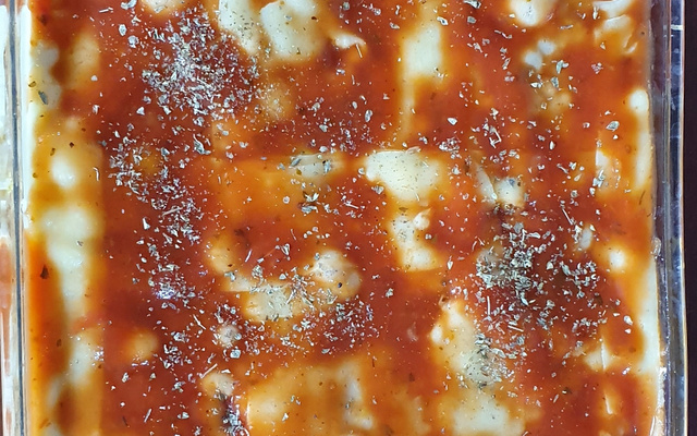 Lasanha de carne de soja da semana santa 