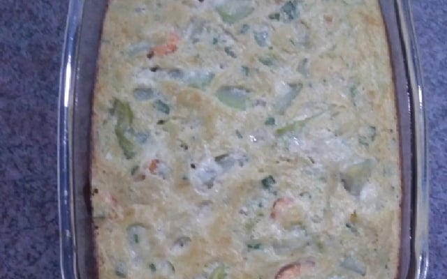 Suflê de chuchu delicioso