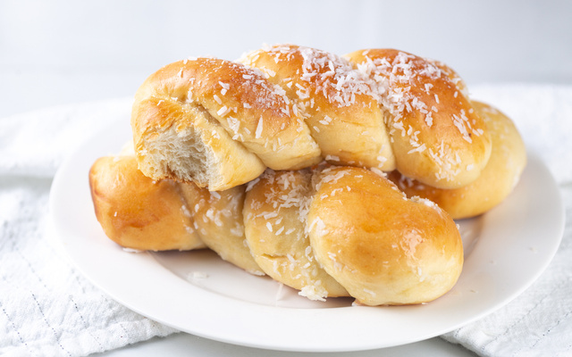 Pão caseiro de coco