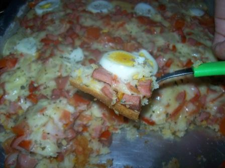 Pizza bolo de liquidificador